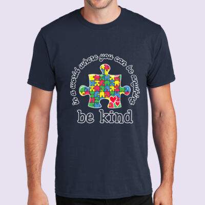 Adult - Be Kind Puzzle Piece T-Shirt - Autism Awareness Thumbnail