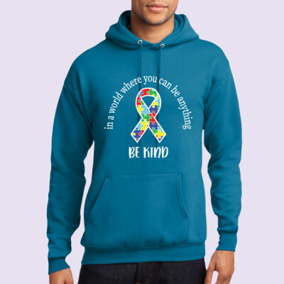 Adult - Be Kind Ribbon Hoodie - Autism Awareness Thumbnail