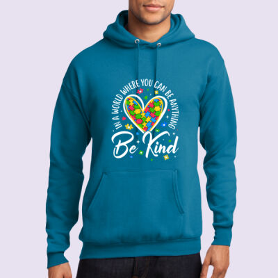 Adult - Be Kind Heart Hoodie - Autism Awareness Thumbnail