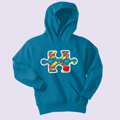 Youth - Puzzle Piece Hoodie - Autism Awareness Thumbnail