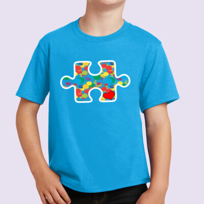 Youth - Puzzle Piece T-Shirt - Autism Awareness Thumbnail