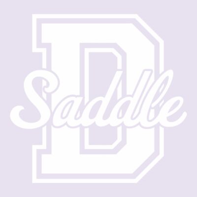 Varsity D & Script Saddle - White Thumbnail