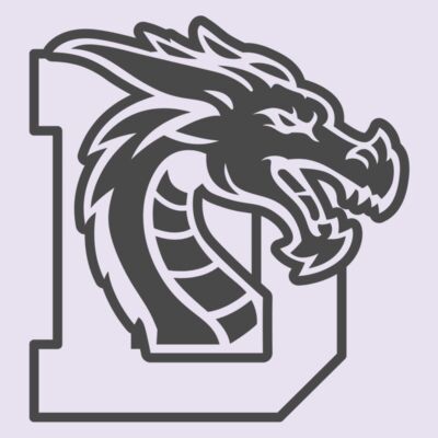 D with Dragon Head - Black Thumbnail