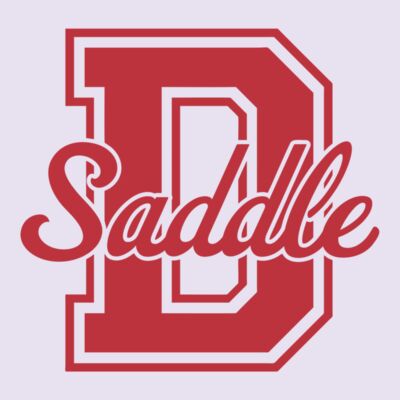 Varsity D & Script Saddle - Red Thumbnail