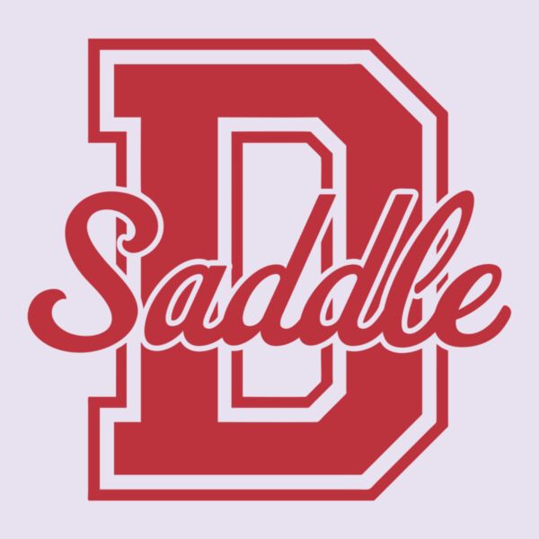Varsity D & Script Saddle - Red Thumbnail