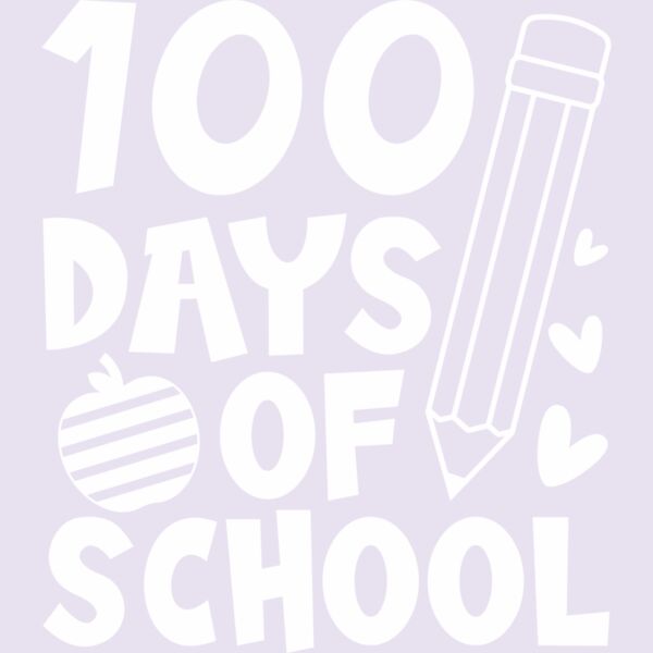 100 Days with pencil - White Thumbnail