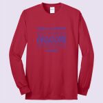 Adult Long Sleeve Core Blend Tee - Saddle Thumbnail