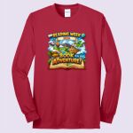 Adult Long Sleeve Core Blend Tee - Saddle Thumbnail